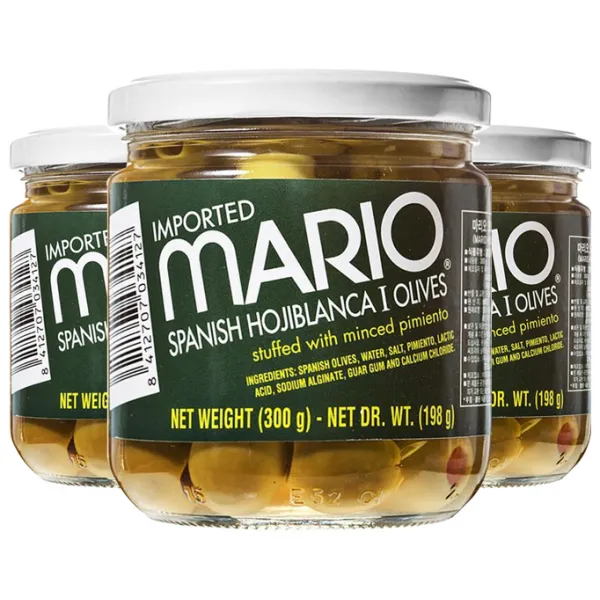 마리오 오히블랑까 SPANISH I 올리브, 300g, 3개