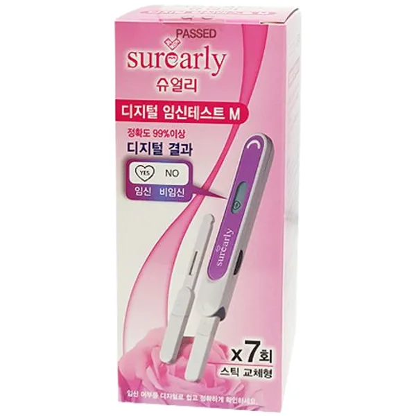 슈얼리 디지털 임신 테스트기 M 7개입