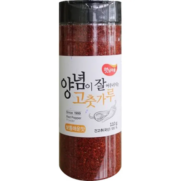 햇님마을 양념이 잘 어우러지는 고춧가루 보통매운맛, 110g, 1개