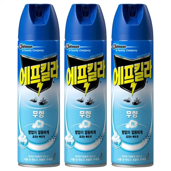에프킬라 에어로졸 살충제 무향, 1개입, 3개