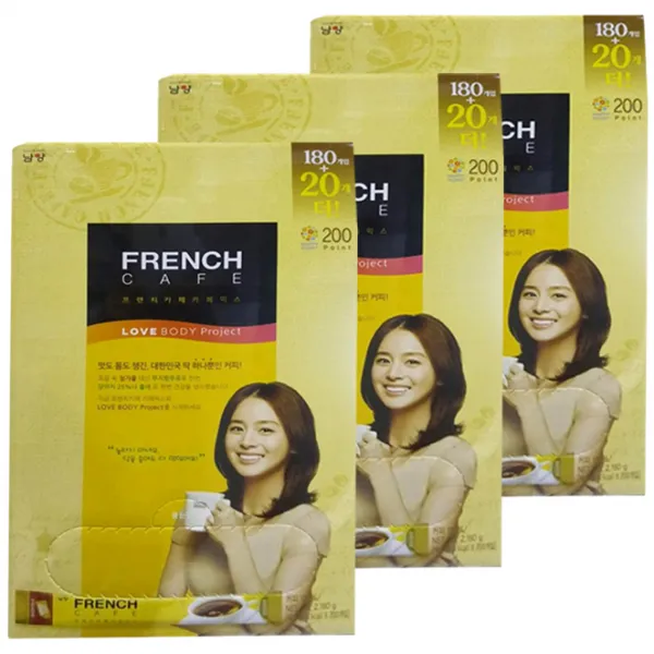 프렌치카페 카페 믹스 200개입, 2.18kg, 3개
