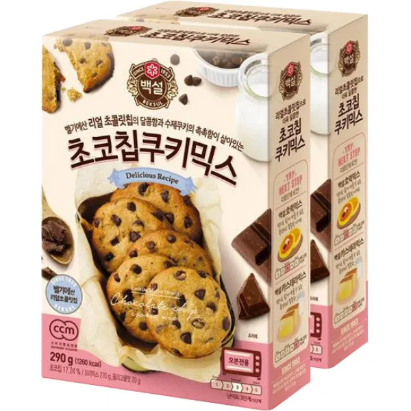 백설 초코칩쿠키믹스, 290g, 2개