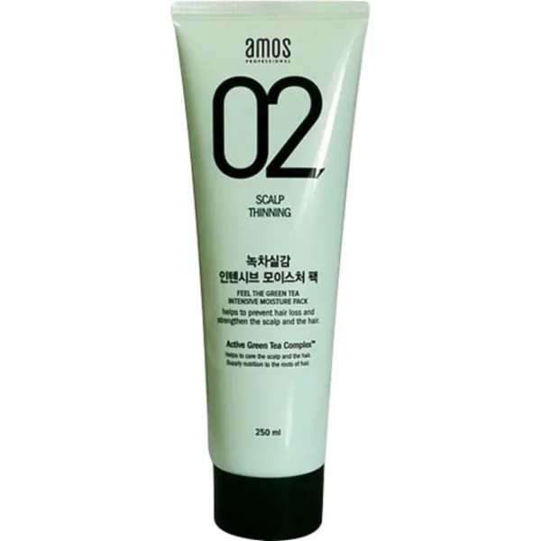 아모스프로페셔널 녹차실감 인텐시브 모이스처 헤어팩, 250ml, 1개