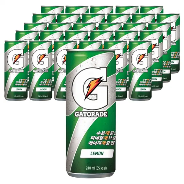 게토레이 레몬 캔, 240ml, 30개