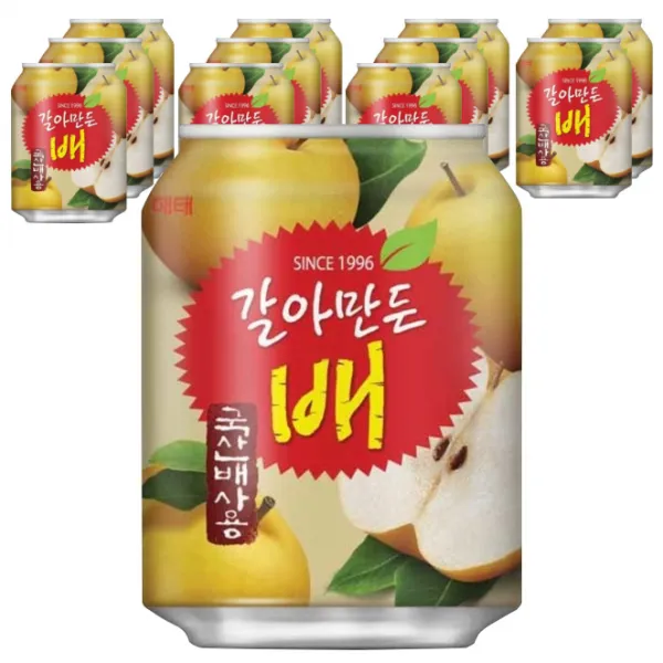 해태음료 갈아만든배 238ml 12개