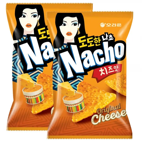 오리온 도도한 나초 치즈맛, 155g, 2개