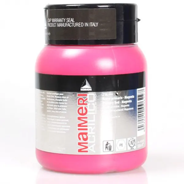 마이메리 아크릴리코 500ml 낱색 아크릴물감, 256 AM PRIMARY RED MAG, 1개