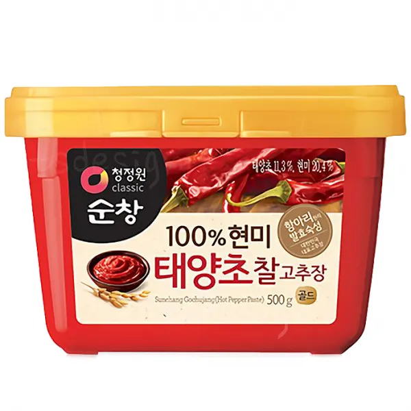 청정원순창 100% 현미 태양초 찰고추장, 500g, 1개