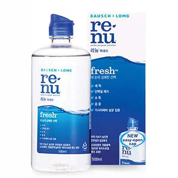 바슈롬 리뉴 후레쉬 렌즈세정액, 500ml, 1개