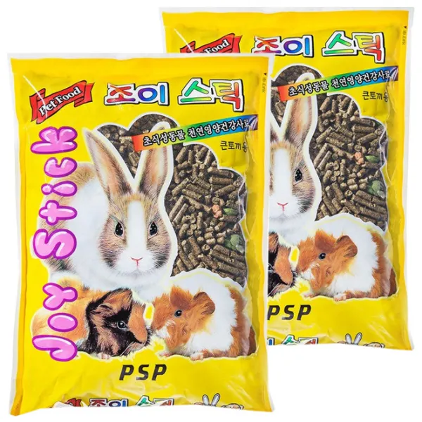 PSP 조이스틱 초식성동물 천연 영양 건강사료 큰토끼용, 2개