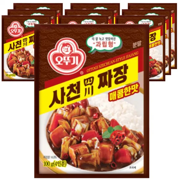 오뚜기 사천짜장 과립형 매콤한맛 100g 10개