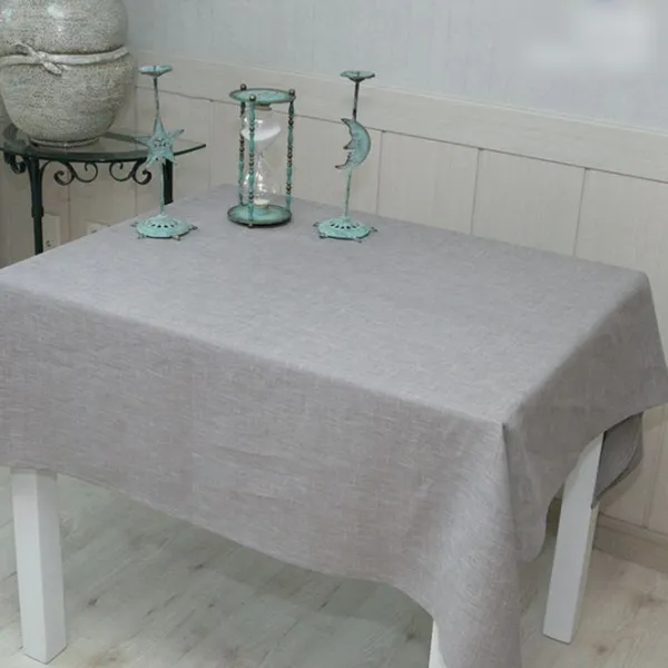 나산데코 웰빙린넨 테이블커버, R06 볕에탄 빛깔 tan, 180 x 130 cm