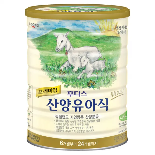프리미엄 후디스 산양 유아식 분유 4단계, 800g, 1캔