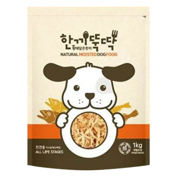 한끼뚝딱 황태와 소고기 반려동물 습식사료 1kg 1개