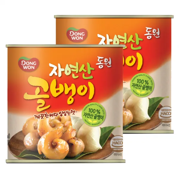 동원 자연산 골뱅이 통조림, 230g, 2개