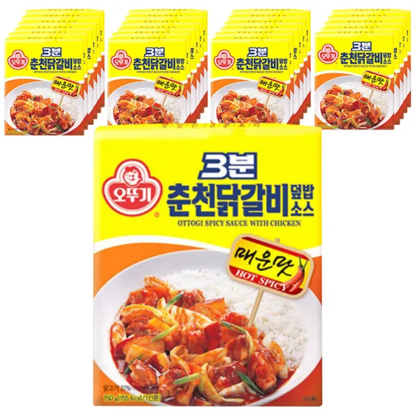 오뚜기3분 춘천닭갈비 덮밥소스 150g 24개