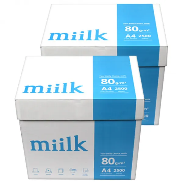 한국제지 밀크 복사용지 80g, A4, 5000매