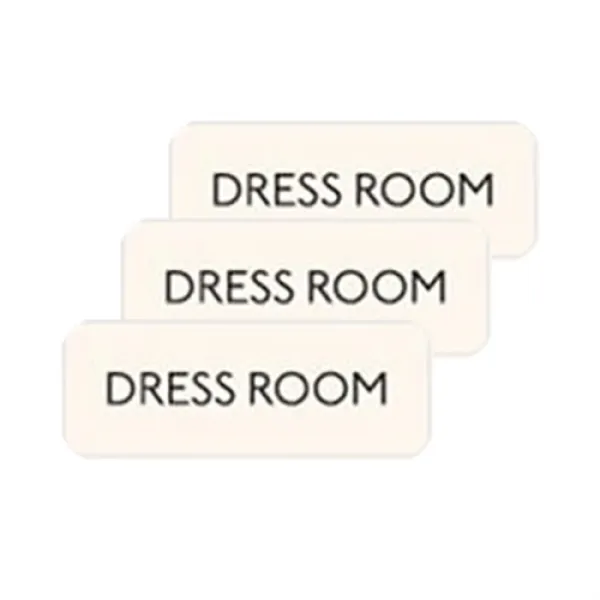 [더하기] 도어사인 - DRESS ROOM, 아이보리, 3개