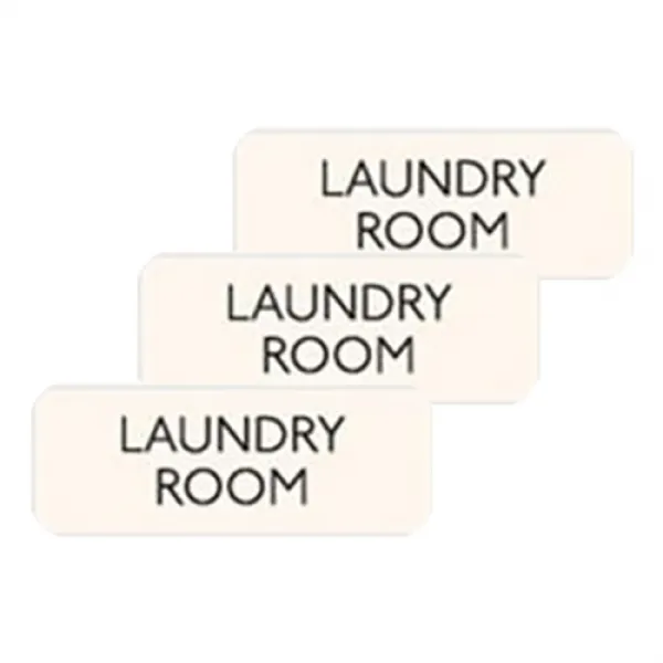 [더하기] 도어사인 - LAUNDRY ROOM, 아이보리, 3개