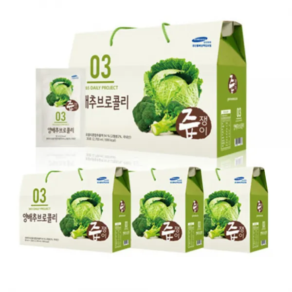 즙쟁이 양배추브로콜리즙 90ml 120개입