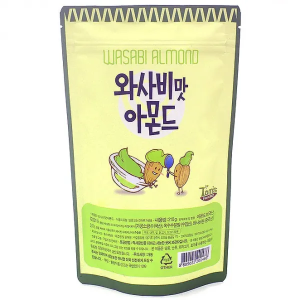 탐스팜 와사비맛 아몬드 210g 1개