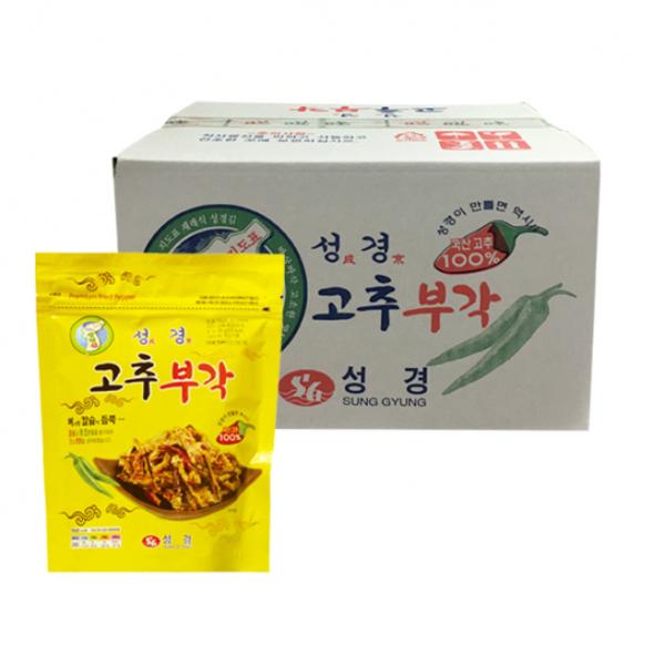 성경식품 지도표 성경 고추부각, 60g, 10개입