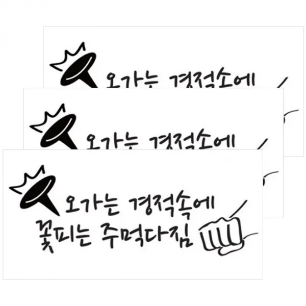 키티커 오가는 경적속에 꽃피는 주먹다짐(56) 2L, 블랙, 3개