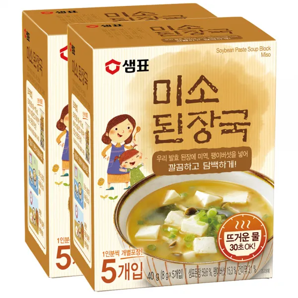 샘표 미소된장국, 40g, 2개