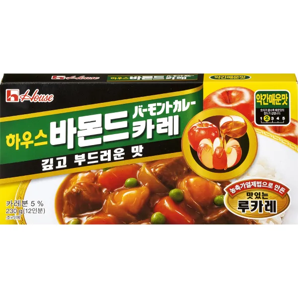 하우스 바몬드 카레 약간매운맛, 230g, 1개