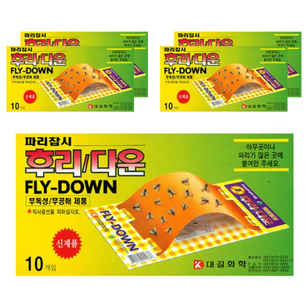 파리약 파리끈끈이 살충제, 10개입, 5개