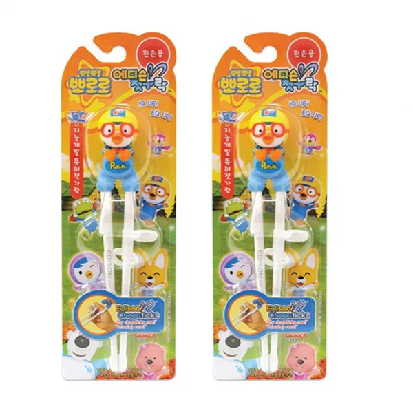 뽀로로 에디슨 왼손 교정용 젓가락 블루 2개