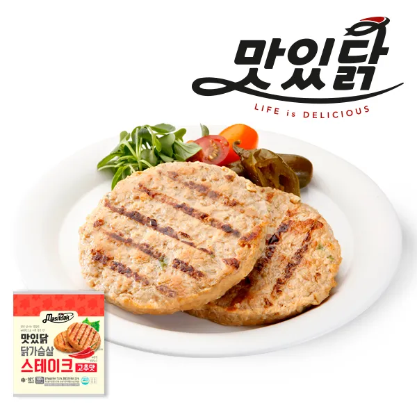맛있닭 닭가슴살 스테이크 고추맛, 100g, 30팩