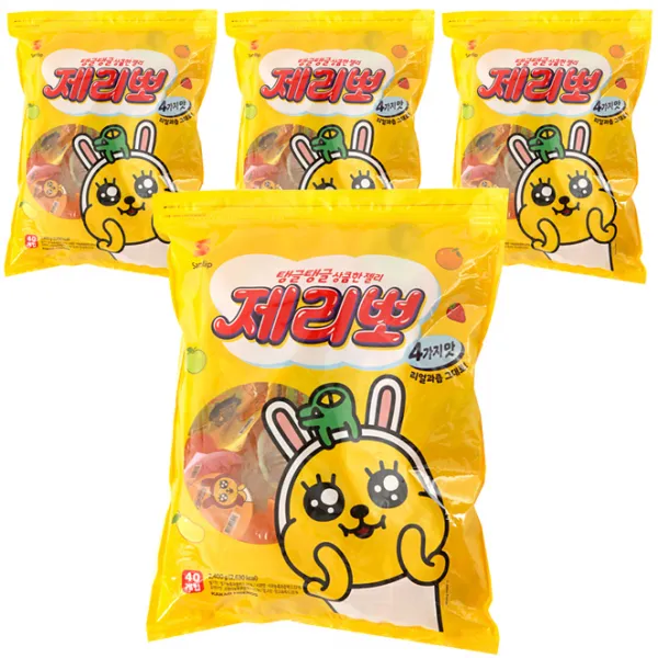 삼립 탱글탱글 상큼한 젤리 제리뽀, 2400g, 4봉