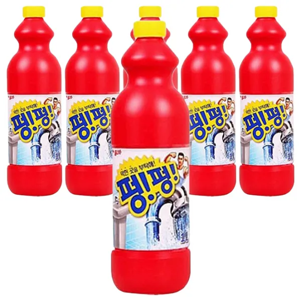 홈스타 막힌곳을 부탁해 펑펑 배수구 세정제, 1L, 6개
