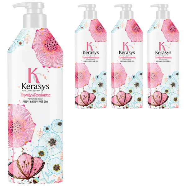 케라시스 러블리 앤 로맨틱 퍼퓸 린스 600ml 4개