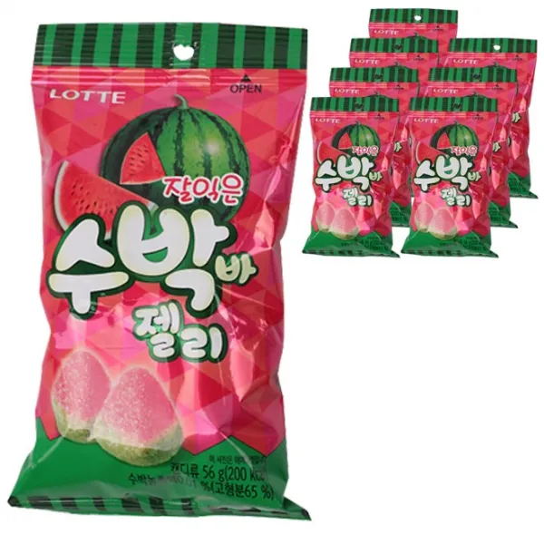 롯데제과 수박바 젤리 56g 8개입