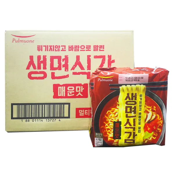 풀무원 생면식감 생라면 매운맛 95.9g, 32개