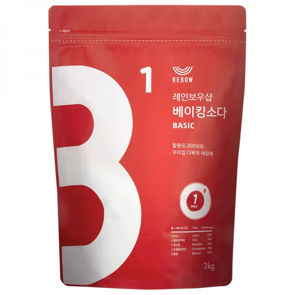레인보우샵 베이킹소다 다목적 세정제 베이직, 3kg, 1개