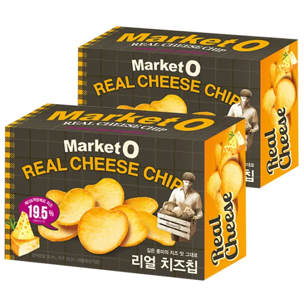 오리온 마켓오 리얼치즈칩, 62g, 2개