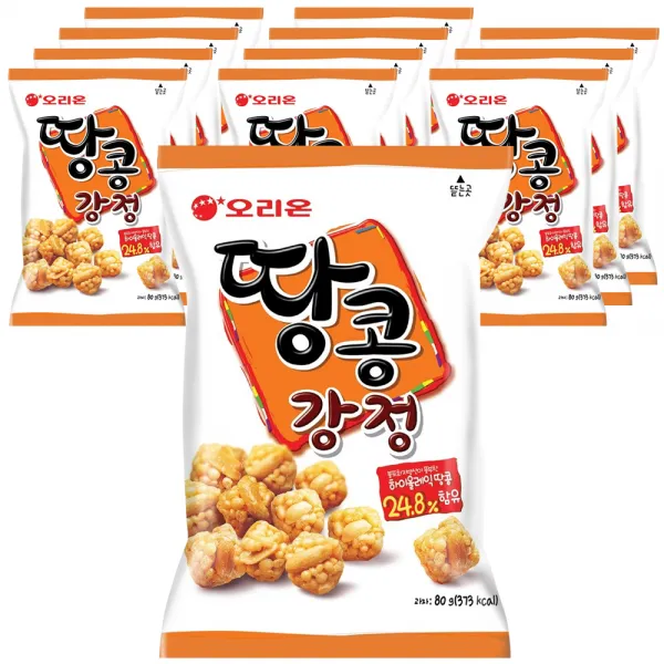 오리온 땅콩강정, 80g, 12개입