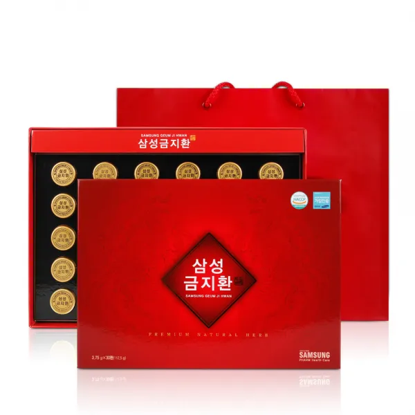 금지환 삼성제약 산수유 선물 선물용 개별포장 30환(3.75x30환) 건강 식품 감초 캡슐, 30환, 1개