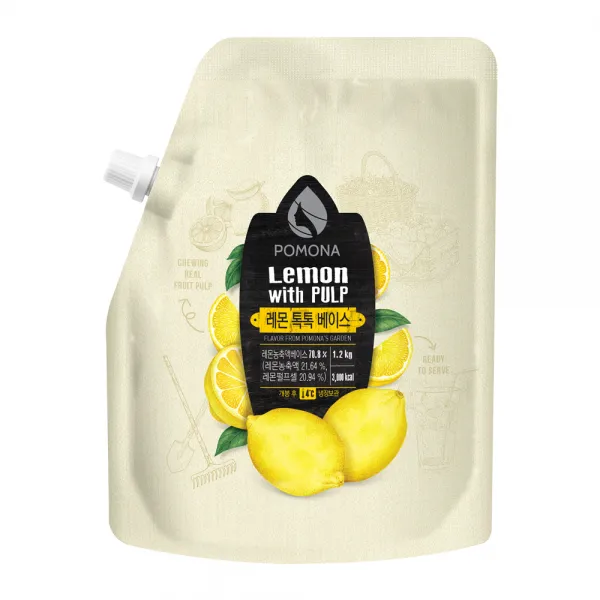 포모나 레몬 톡톡 농축베이스, 1.2kg, 1개