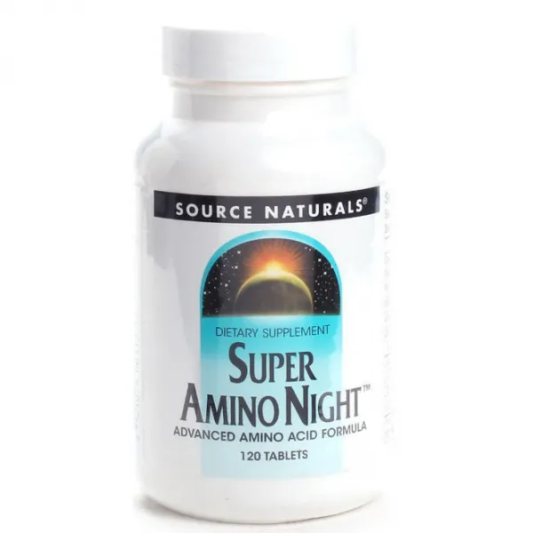 Source Naturals 수퍼 아미노 나이트, 120개입, 1개