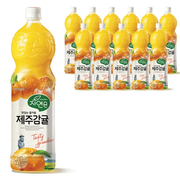 자연은 제주감귤 주스, 1.5L, 12개