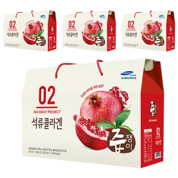 즙쟁이 석류콜라겐즙, 70ml, 30개입 x 4개