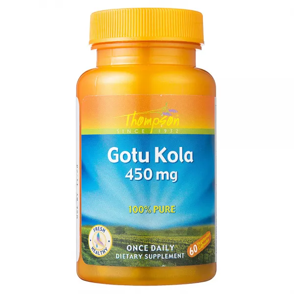 톰슨 고투 콜라 450mg 베지테리안 캡슐, 60개입, 1개