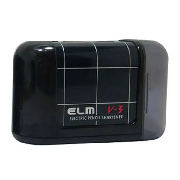 이엘엠 홀아트 전동 연필깎이 ELM-V3, 블랙, 1개