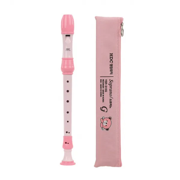 영창뮤직 칼라 소프라노 리코더 저먼식 YSR-310G, 분홍