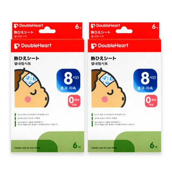 더블하트 열내림시트, 6개입, 2개