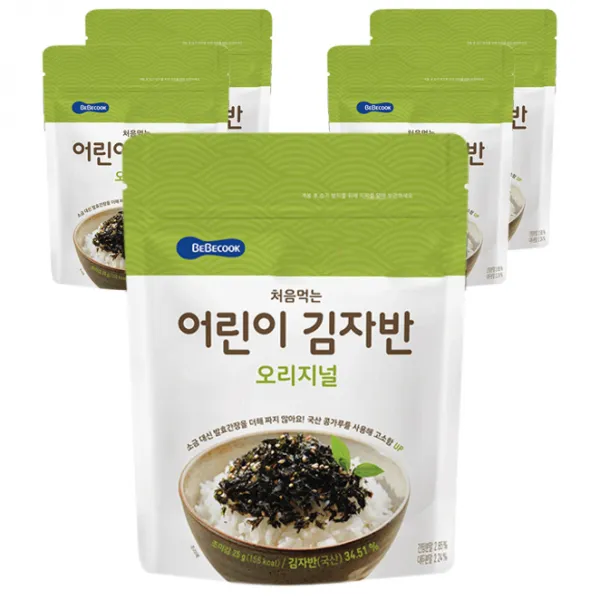 처음 먹는 어린이 김자반 5p, 오리지널, 1개